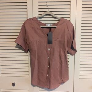 Vetta Girlfriend Shirt in Clay Size XS